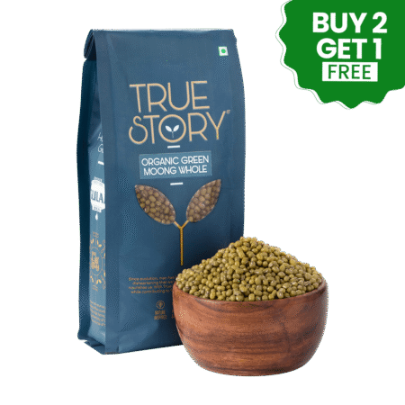 true story organic green moong whole packet and organic green moong whole