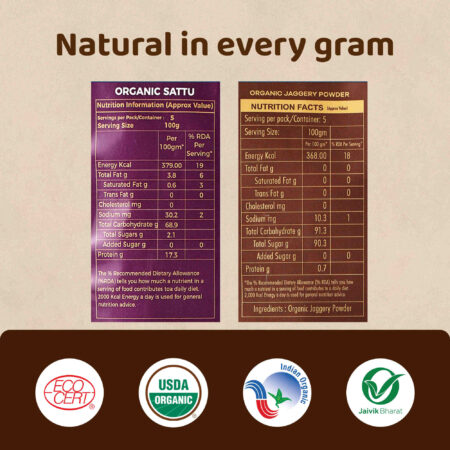 Jaggery Powder & Sattu Flour Combo