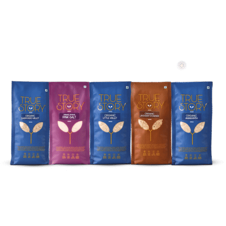 true story organic jaggery powder true story organic amaranth true story pink salt true story organic little millet true story organic barnyard millet